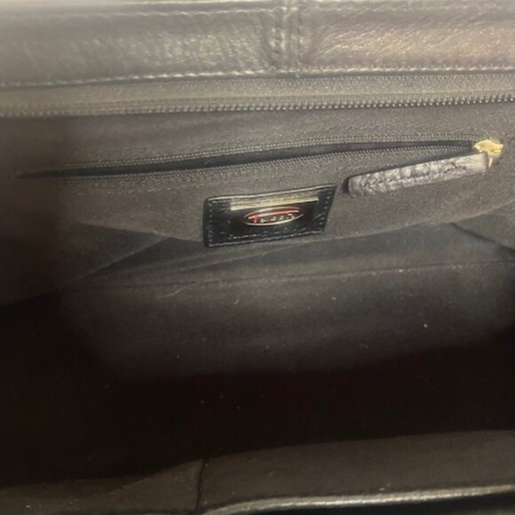 TALBOTS Black Leather Satchel Bag - Picture 6 of 6